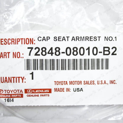 New Genuine Toyota 15-20 Sienna Front Seat Armrest Cover Cap 72848-08010-B2
