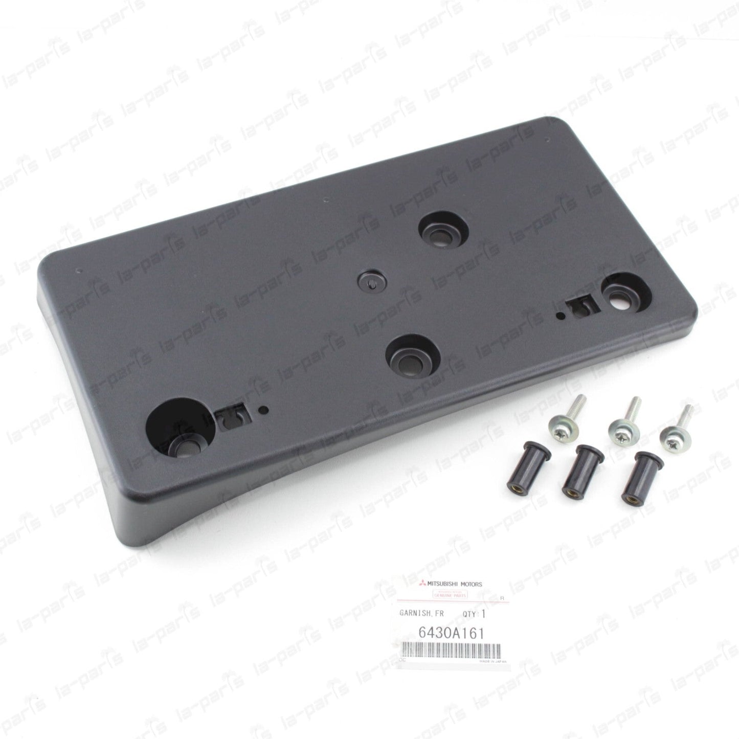 NEW Mitsubishi 08-15 Lancer Set Front License Plate Bracket 6430A161 w/ SCREWS