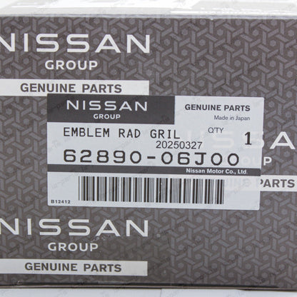 Genuine Nissan 87-99 Safari Y60 Patrol Front Radiator Grille Emblem 62890-06J00