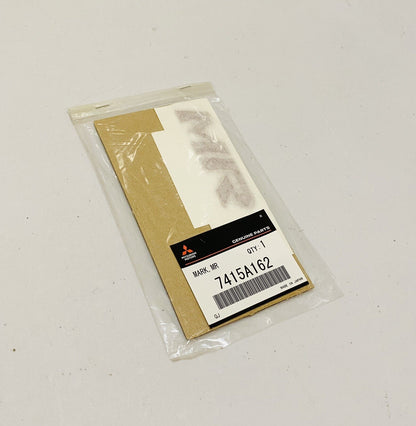 New Genuine Mitsubishi Evolution MR Emblem Rear Badge 7415A162