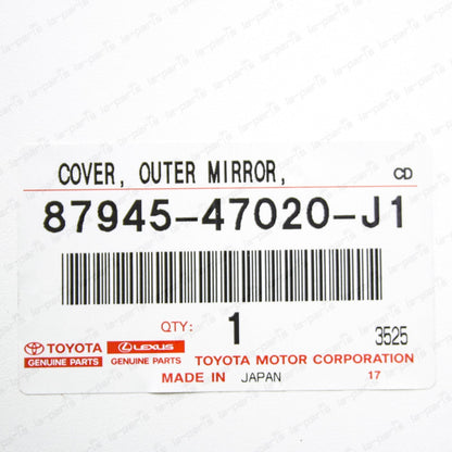 New Genuine OEM Toyota 10-15 Prius Prius V Driver Side Mirror Cover Grey 8V1
