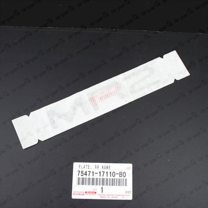 NEW GENUINE TOYOTA 1990-1999 MR2 SW20 SW21 REAR EMBLEM NAMEPLATE 75471-17110-B0