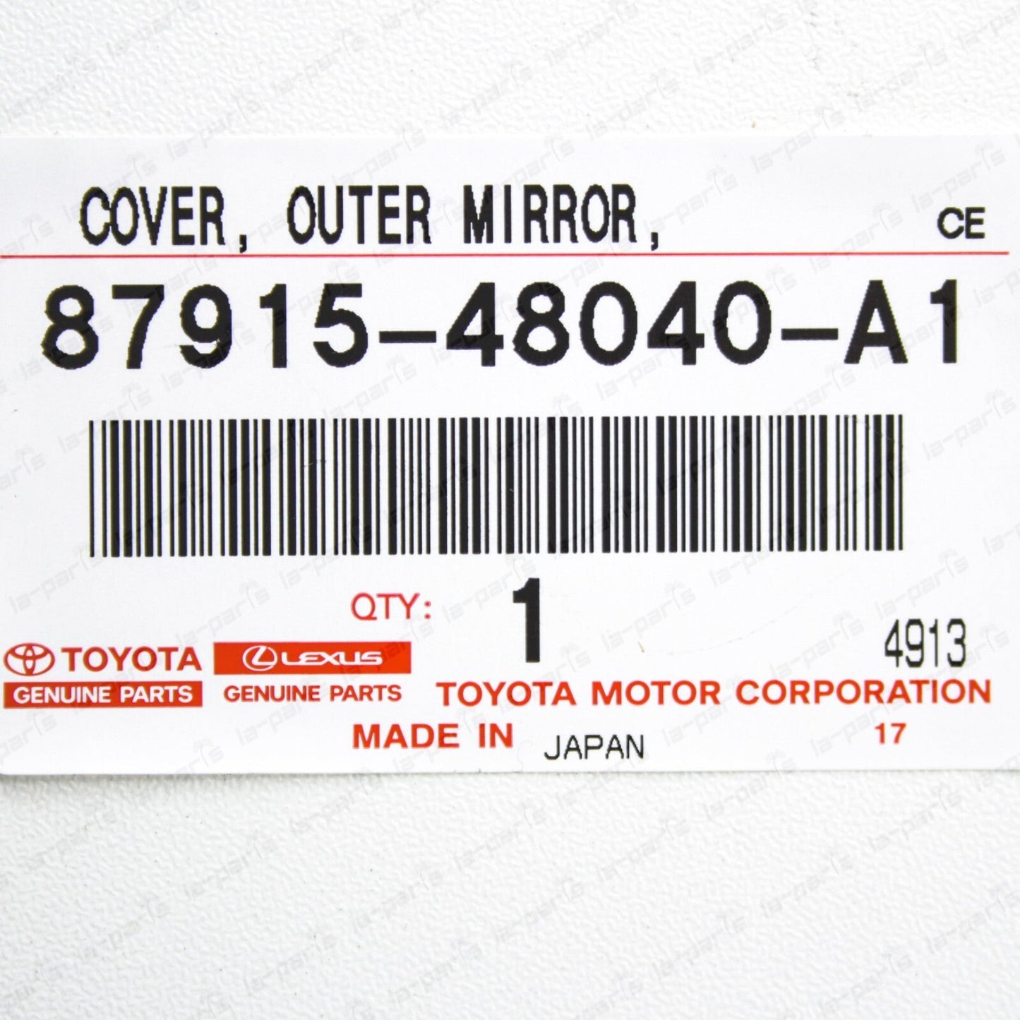 New Genuine Toyota 14-18 Rav4 040 White Passenger Side Outer Mirror Cover