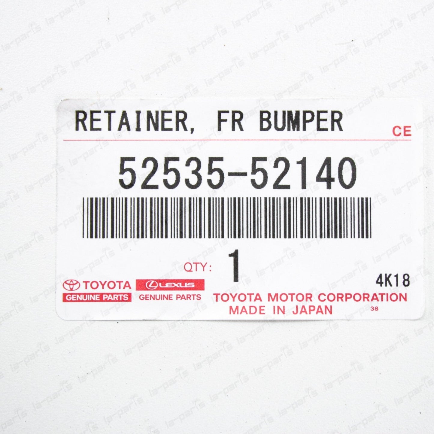 Genuine Toyota Scion 08-14 xD Passenger Side Front Bumper Retainer 52535-52140