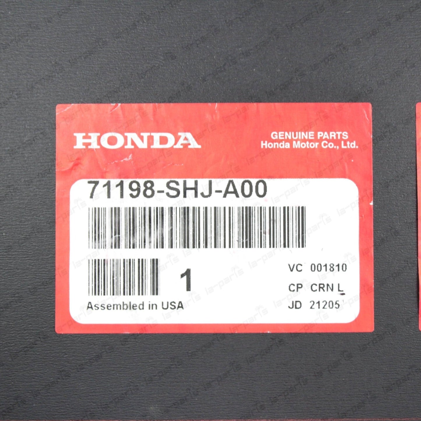 GENUINE HONDA 05-10 ODYSSEY FRONT BUMPER COVER SPACER LEFT + RIGHT  SET OF TWO