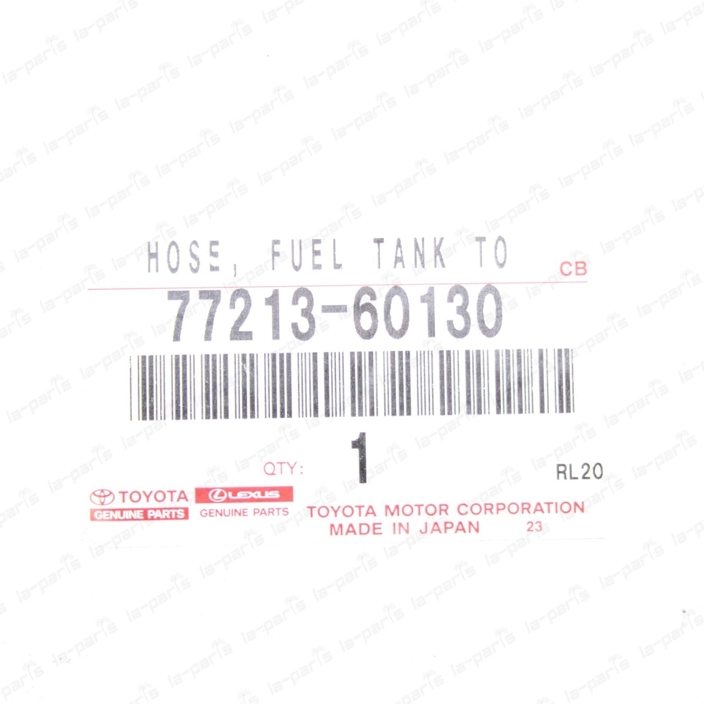 NEW GENUINE TOYOTA 98-06 LC100 LX470 FUEL TANK TO FILLER PIPE HOSE 77213-60130