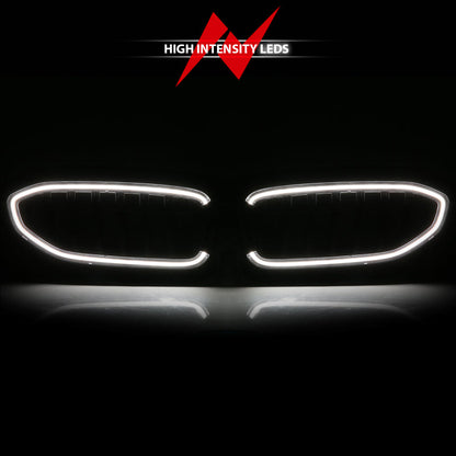 ANZO 19-22 BMW 3 Series Black Housing Full LED Front Grille w/ Initiation & Running Light 901027