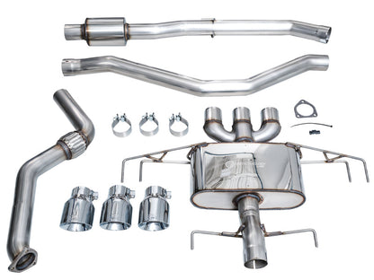 AWE Tuning 2024 Acura Integra Type S DE5 FWD Touring Edition Exhaust w/ Triple Chrome Silver Tips 3015-52335