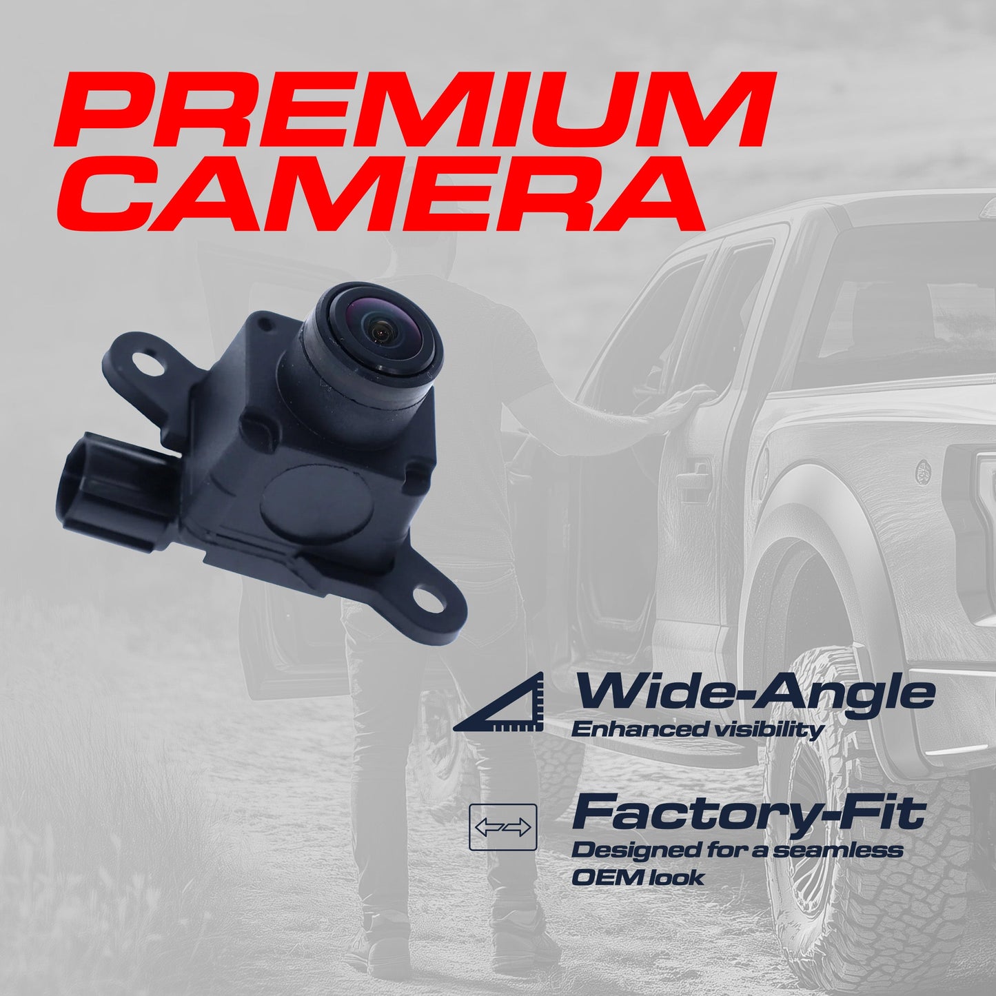 Dodge Ram (2016-2021) OEM Replacement Backup Camera OE Part  # 68274731AA, 68274731AB, 68274731AC, 68274731AD, 68274731AE