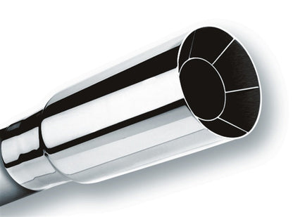 Borla Universal Polished Tip Single Round Intercooled (inlet 2 1/2in. Outlet 2 1/2in)  *NO Returns* 20104