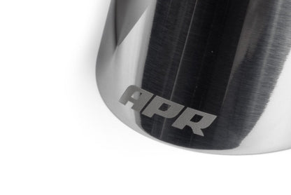 APR Single-Walled 3.5" Slash-Cut Tips (Polished Silver) - Set of 2