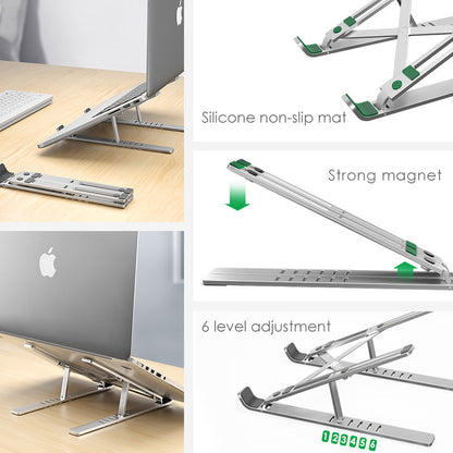 Portable Adjustable Laptop Stand with Cooling Function