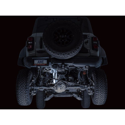 AWE Tuning 2022+ Ford Bronco Raptor 4WD Dual BashGuards Cat-Back SwitchPath Exhaust (No Tips)