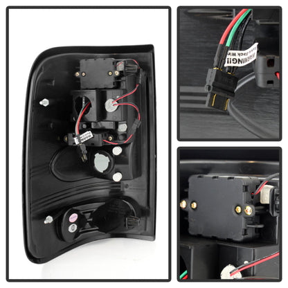 Spyder Ford F150 Styleside 04-08 (Not Fit Heritage & SVT)LED Tail Lights Black ALT-YD-FF15004-LED-BK 5003249