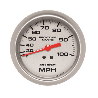 AutoMeter Marine Silver Mechanical Speedometer 200754-33