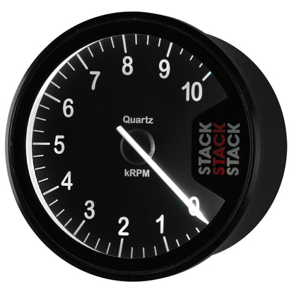 Autometer Stack Clubman Tachometer 80mm 0-10K RPM - Black ST200-010