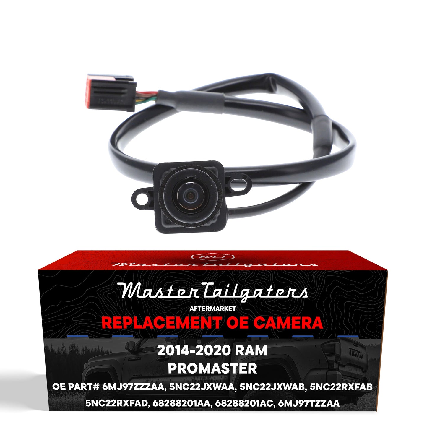 Ram ProMaster Cargo Van (2014-2020) OEM Replacement Backup Camera OE Part # 5NC22JXWAA, 5NC22JXWAB, 5NC22RXFAB, 5NC22RXFAD, 68288201AA, 68288201AC, 6MJ97TZZAA, 6MJ97ZZZAA