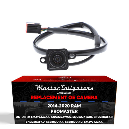 Ram ProMaster Cargo Van (2014-2020) OEM Replacement Backup Camera OE Part # 5NC22JXWAA, 5NC22JXWAB, 5NC22RXFAB, 5NC22RXFAD, 68288201AA, 68288201AC, 6MJ97TZZAA, 6MJ97ZZZAA