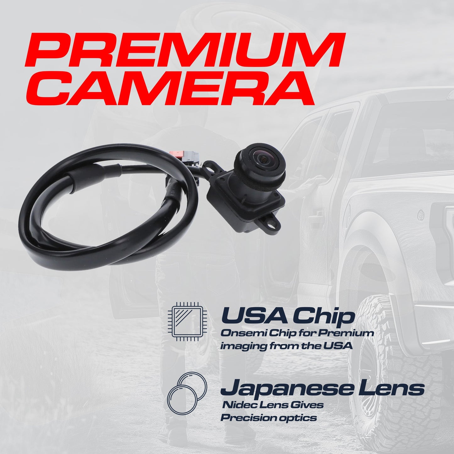 Ram ProMaster Cargo Van (2014-2020) OEM Replacement Backup Camera OE Part # 5NC22JXWAA, 5NC22JXWAB, 5NC22RXFAB, 5NC22RXFAD, 68288201AA, 68288201AC, 6MJ97TZZAA, 6MJ97ZZZAA
