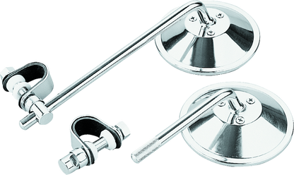 BikeMaster Universal Clamp On Mirror 8in Stem 600005