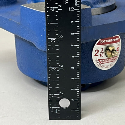 ROYERSFORD Type E Bearing 2 3/16 Square Flange 4-Bolt Tapered Rollers 20-05-0203