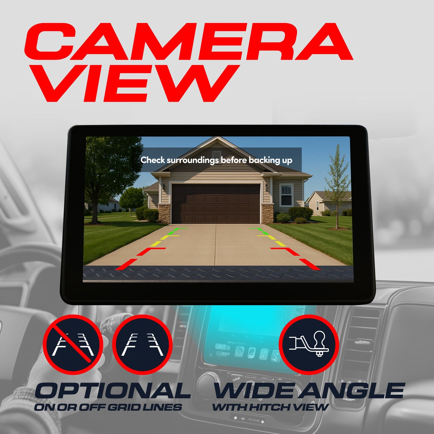 Chevrolet Avalanche / Cadillac Escalade EXT (2002-2006) Black Replacement Tailgate Handle with Backup Camera