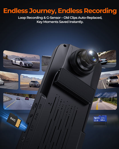 XR10 Pro 4K Front & 2.5K Rear,10" IPS Touchscreen,Wi-Fi