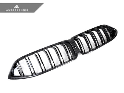 AutoTecknic Dry Carbon Dual-Slats Front Grille - BMW G14/ G15/ G16 8-Series