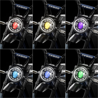 7" Skull Head LED Headlight for Super73