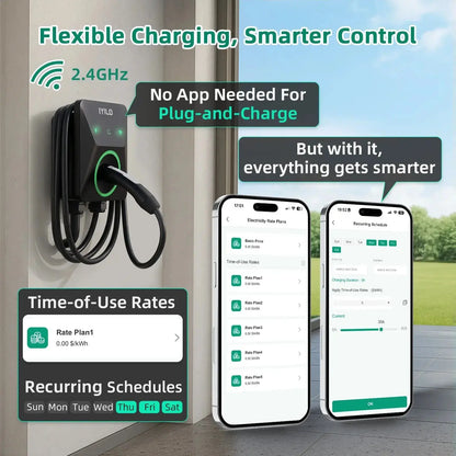 IYILO Level 2 EV Charger NACS (J3400) Plug-In – 40A