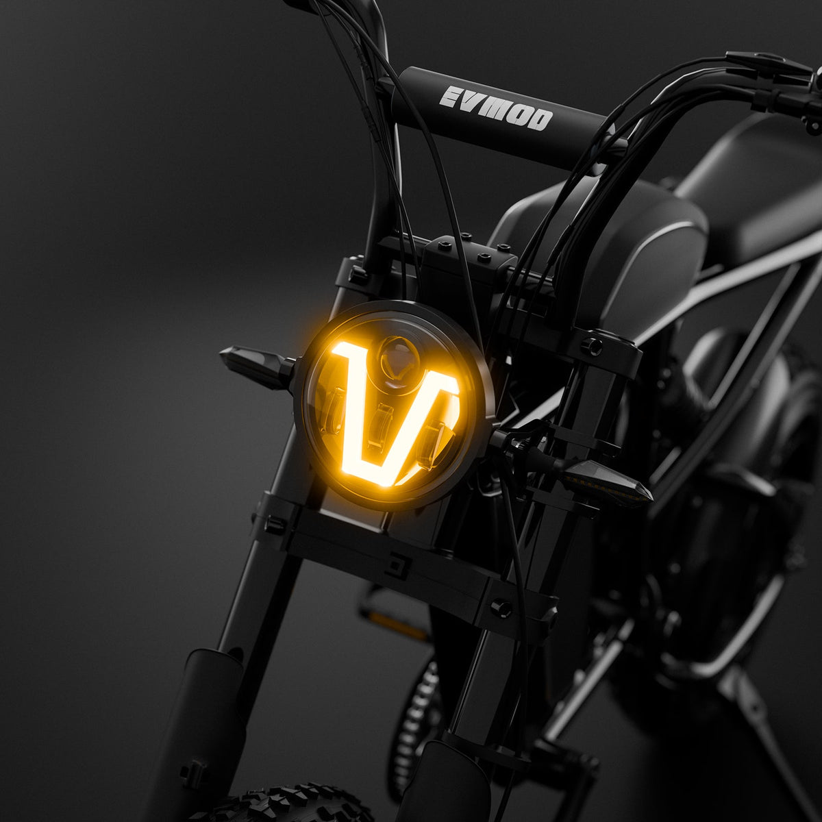 V-Shaped LED Headlight Kit | Fits Super73 / E-Bikes | 12V Power Supply