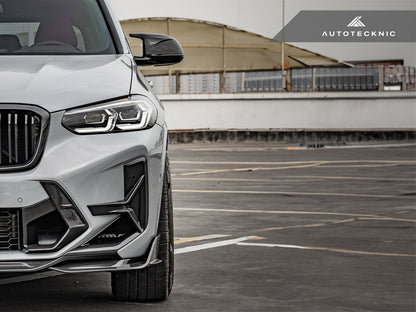 AutoTecknic Dry Carbon Front Bumper Trim Set - BMW F97 X3M LCI | F98 X4M LCI
