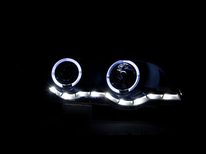 Anzo 2000-2003 BMW X5 Projector Headlights w/ Halo Black
