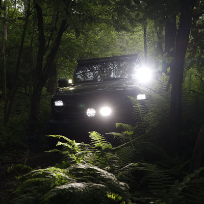 Borne Off-Road Light (Kit of 2) 7in Round BNLT-RD7-2