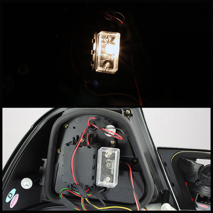 Spyder BMW E46 00-03 2Dr Coupe Light Bar LED Tail Lights Red Clear ALT-YD-BE4600-LBLED-RC 5073822