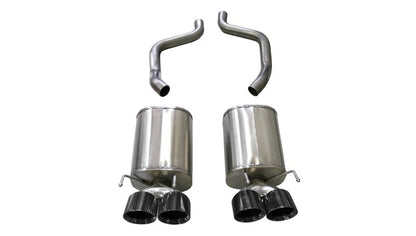 Corsa Performance Corsa 09-13 Chevrolet Corvette (C6) 6.2L Black Sport Axle-Back Exhaust