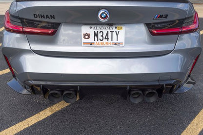 Dinan Rear Side Splitters - 2021-2025 BMW M3 Carbon Fiber - G80