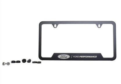 Ford Racing Stainless Steel Ford Performance License Plate Frame - Black M-1828-SS304BK