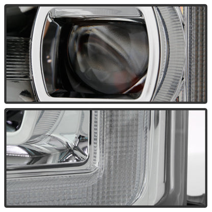 Spyder Ford F-250/F-350/F450 17-18 Full LED Headlights Black PRO-YD-FS17HALAP-SEQ-C 5087447