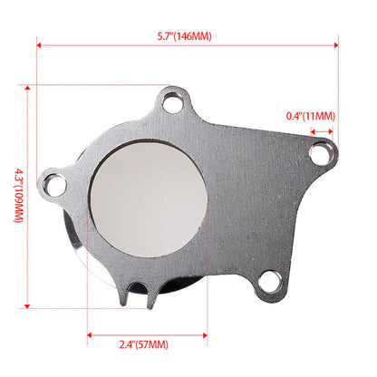 BULL BOOST 5-Bolt to 3" (76mm) V-Band Turbo Flange Adapter – T3/T4