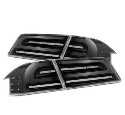AlphaRex 12-21 Tesla Model S LUXX-Series LED Tail Lights - Alpha-Black 601110 *Discontinued