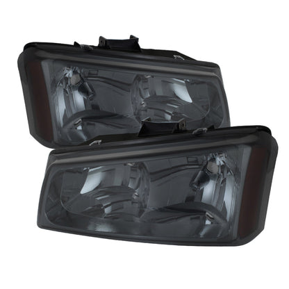 SPYDER Xtune Chevy Silverado 1500/2500/3500 03-06 Crystal Headlights Smoke HD-JH-CSIL03-SM-AM 5072269