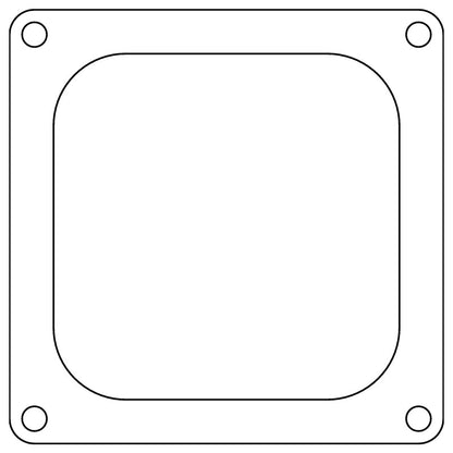 Cometic Gasket Cometic Holley 4500 Dominator .060in Fiber Carburetor Gasket - 4.775in x 4.775in - Open Plenum C15238FC