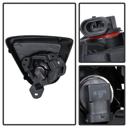 Spyder Mazda CX-5 2012-2015 OEM Fog Light W/Universal Switch- Clear FL-MCX52012-C 5080264