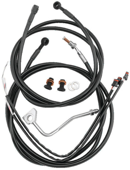 Burly Brand Control Kit 15in Bagger Bar - Black B30-1281
