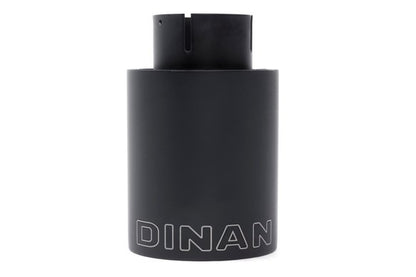 Dinan Double-Walled 4" Clamp-On Exhaust Tip (Black Ceramic) Black - 4" Outlet, 2.5" Inlet