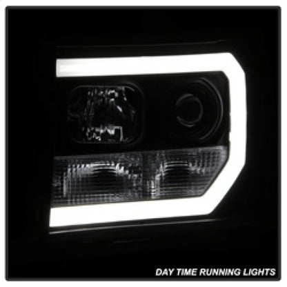 Spyder GMC Sierra 1500/2500/3500 07-13 V2 Projector Headlights- Black PRO-YD-GS07V2-LBDRL-BK 5083630