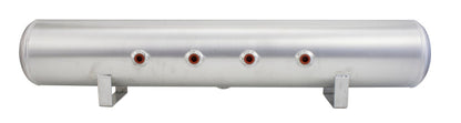 AIRLIFT 5 Gal Alum Air Tank - (4) 3/8" face ports, & 1/4" drain port - 36" LX
