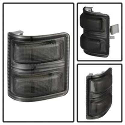 SPYDER xTune Ford Superduty 08-14 F250-F550 Amber LED Mirror Signal Lens - Smoke ACC-LED-FDSD08-MR-SM 9924743