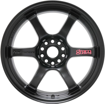 Gram Lights 57DR 18x9.5 +22 5x114.3 Semi Gloss Black Wheel